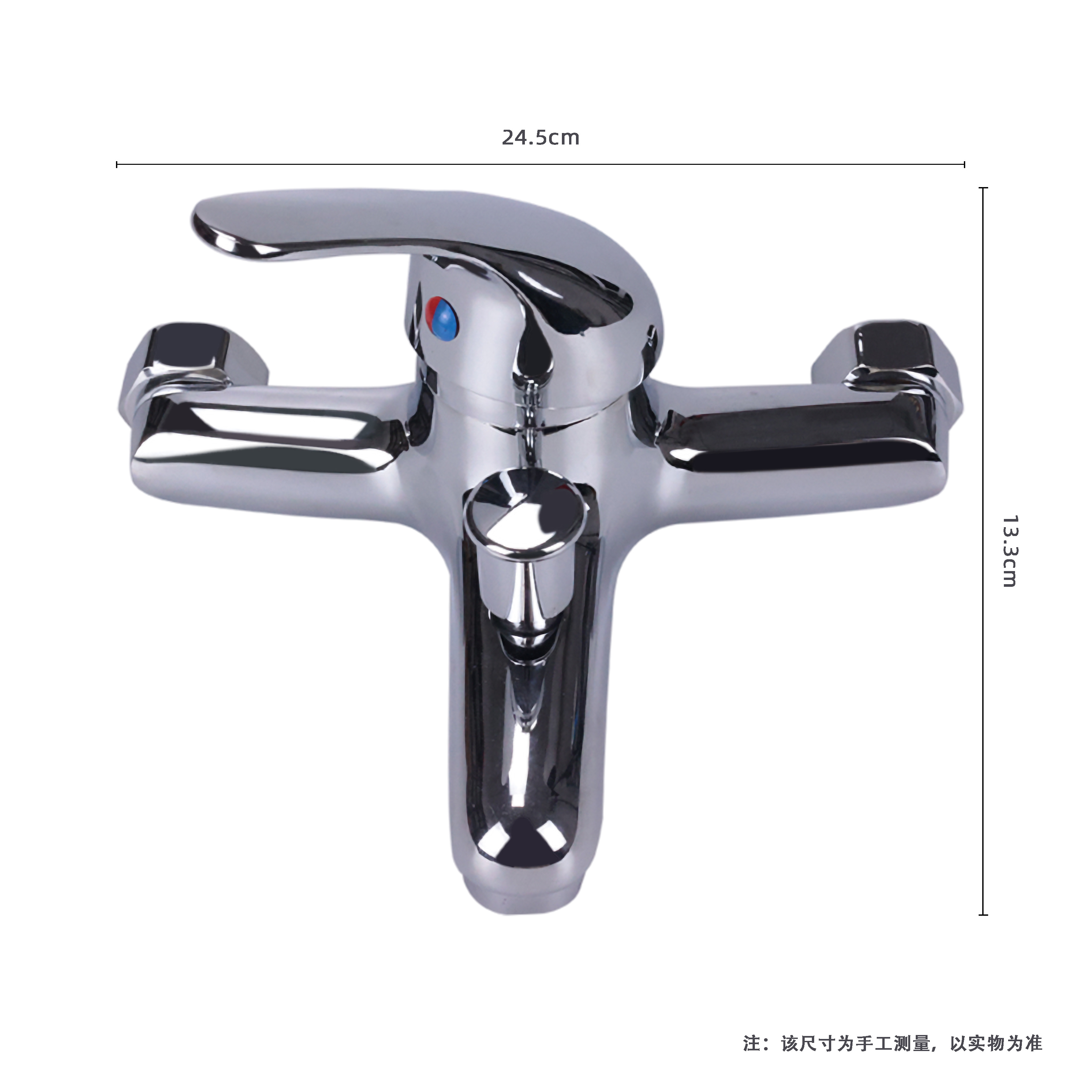 Tmok Brass Body Wall Mount Single Handle Bath Bathtub Bathroom Shower Mixer Tap Faucet