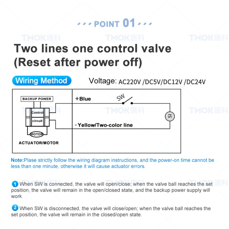 TMOK Wholesale 1/2-2 inch Water Electric Actuator Motorized 2 3 Way Brass Ball Valve with Electric Motor