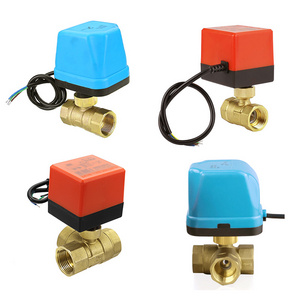 TMOK Wholesale 1/2-2 inch Water Electric Actuator Motorized 2 3 Way Brass Ball Valve with Electric Motor