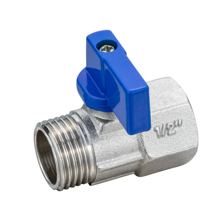 TMOK Nickel Plated Durable Anti-corrosion 1/2 inch Twist Handle Two-way Ball Valve