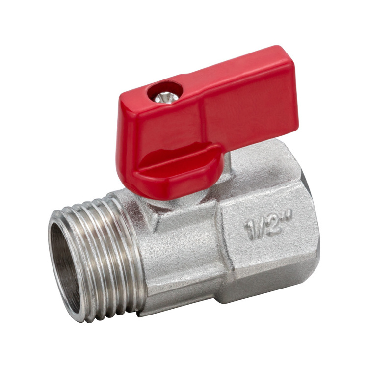 TMOK Nickel Plated Durable Anti-corrosion 1/2 inch Twist Handle Two-way Ball Valve