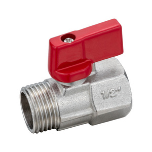 TMOK Nickel Plated Durable Anti-corrosion 1/2 inch Twist Handle Two-way Ball Valve