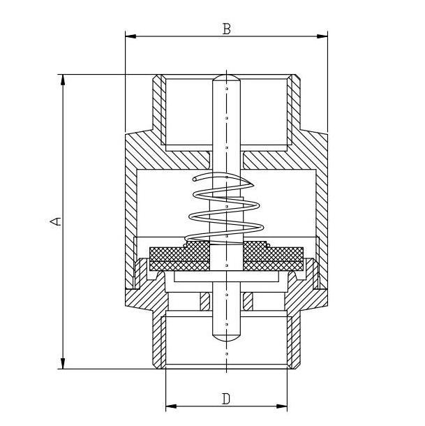 TMOK BSPT Dn 25 Spring Lifting Type PN16 DN15~DN100 Female Thread Brass Check Valve