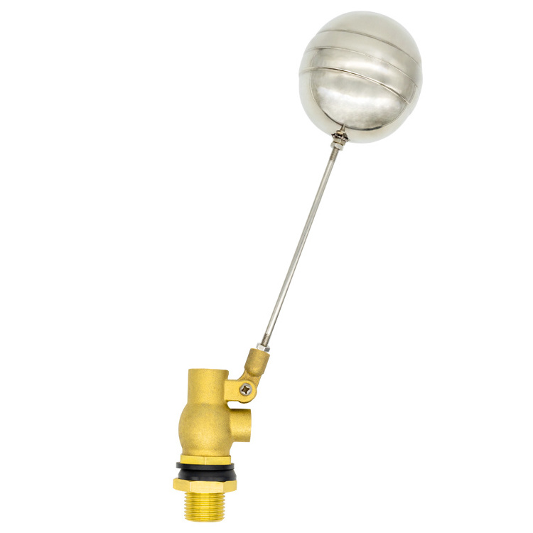 TMOK Water Tank Level Sensor Automatic Adjustable Stainless Steel Lever Control Brass  Float  Valve