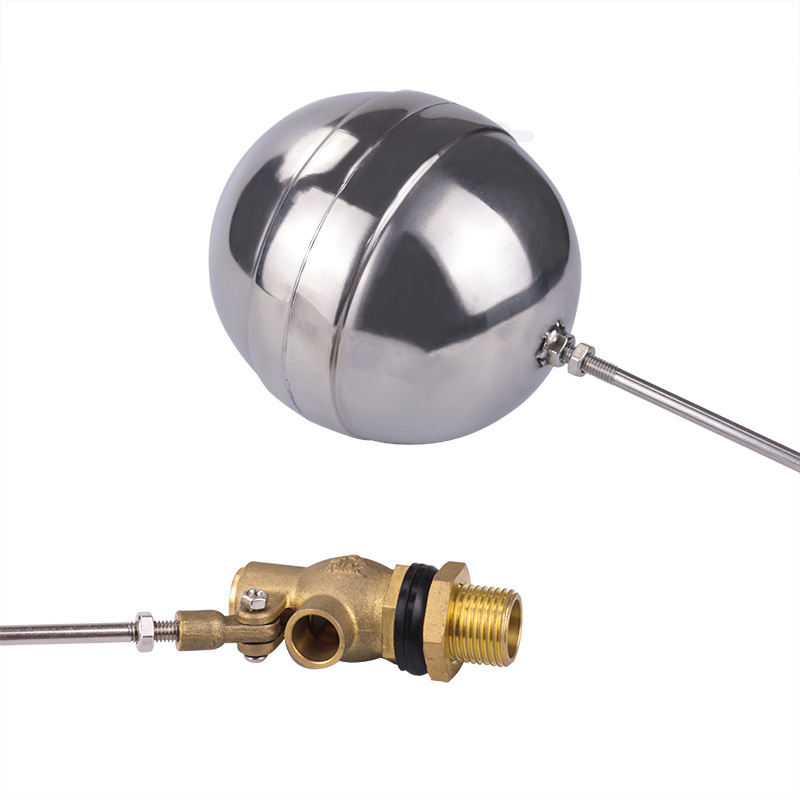 TMOK Stainless Steel Male Thread Floating Adjustable Brass Ball Float Valve for Water Tank Pump