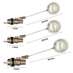 TMOK Stainless Steel Male Thread Floating Adjustable Brass Ball Float Valve for Water Tank Pump