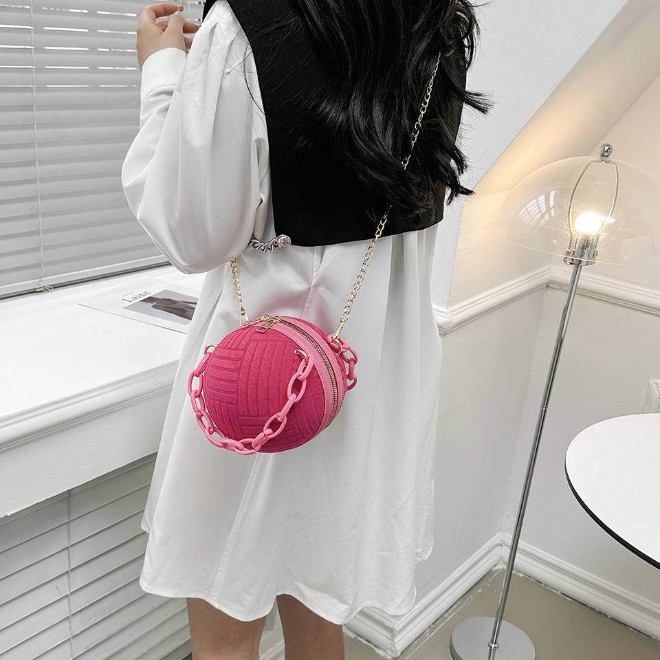 New Hand Bags Ladies High Quality Chain Designer Ball Shaped Purses and Handbags 2023 Female