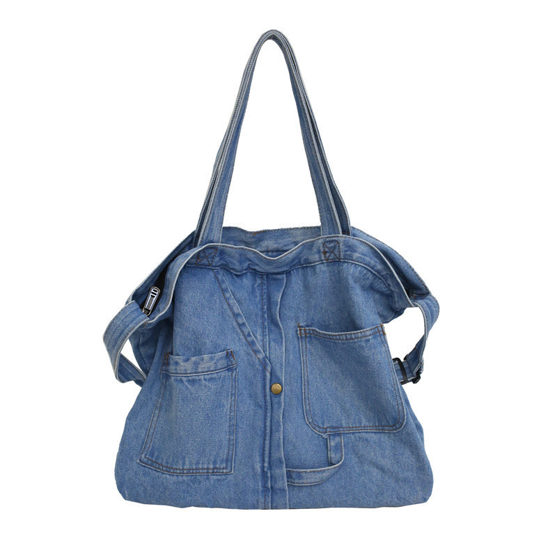 2023 New Harajuku Jean Purse Large Capacity Shoulder Bag Female Tote Denim Bags Women Handbags Ladies Casual