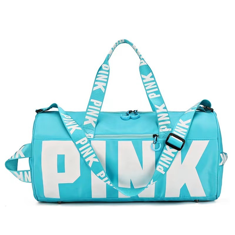 pink duffle gym foldable travel bag large capacity waterproof custom logo sports travel bag on sale