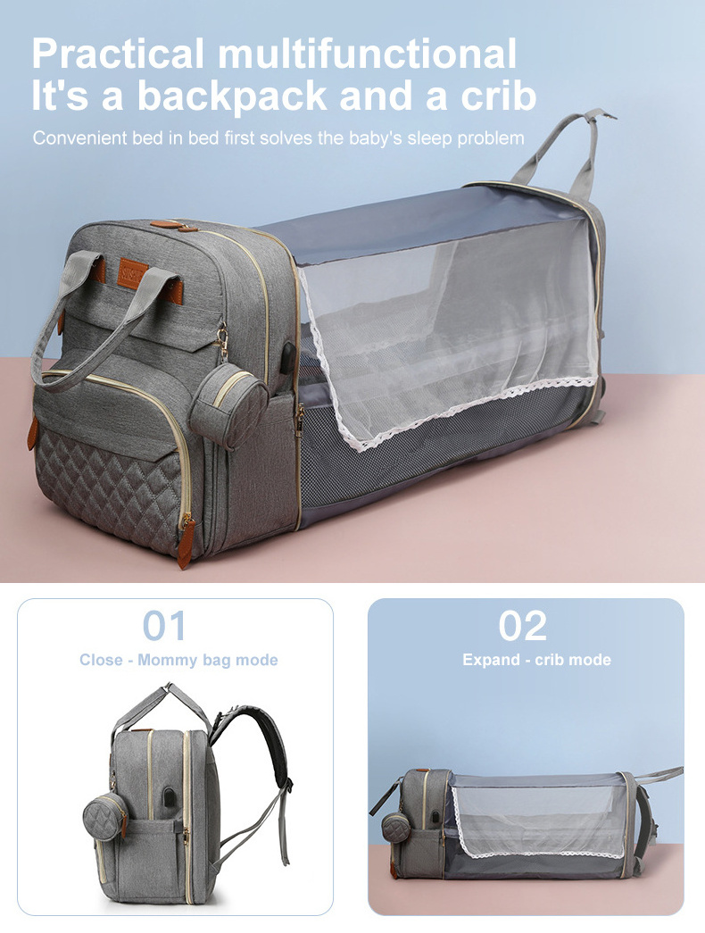 OEM/ODM custom diaper bag backpack Large capacity baby bags for mom Mother Maternity nappy changing baby care Mummy bag