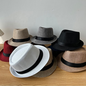 High Quality Unisex Straw Fedora Hat Custom Logo Festival Hats & Party Caps