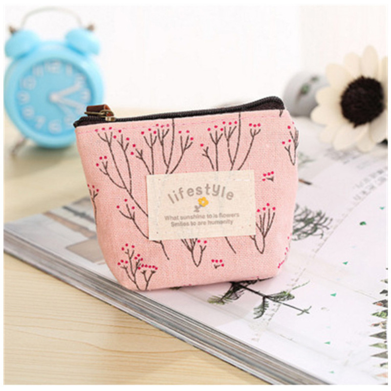 Ladies Purse Wholesale Card Key Pouch Money Pocket Mini Wallet Girl Canvas Coin Purse