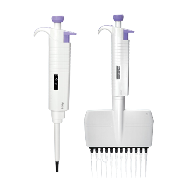 Advanced Twelve-channel Adjustable Volume Pipettes