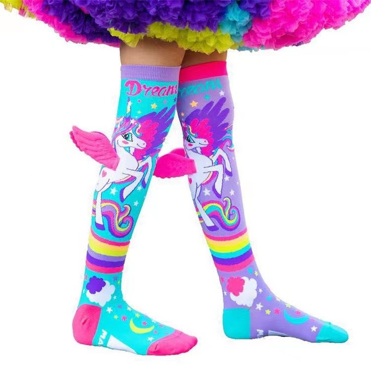 Unicorn Autumn Cute Cotton Children's Socks Girls' Knee High Socks