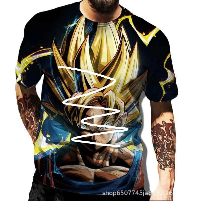 Wholesale design 3d cartoon sublimation print t-shirt 3d printing t-shirt