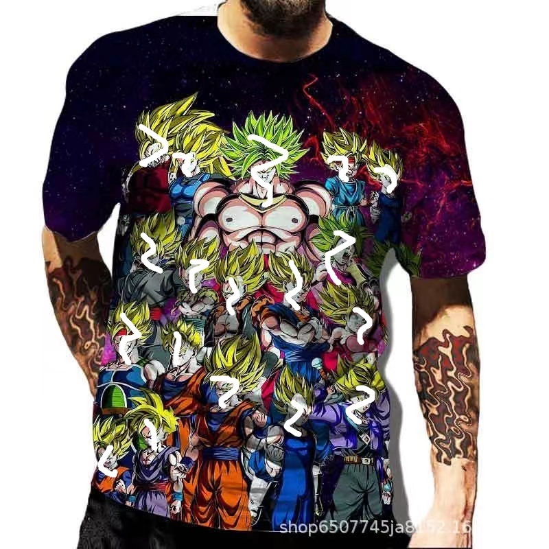 Wholesale design 3d cartoon sublimation print t-shirt 3d printing t-shirt