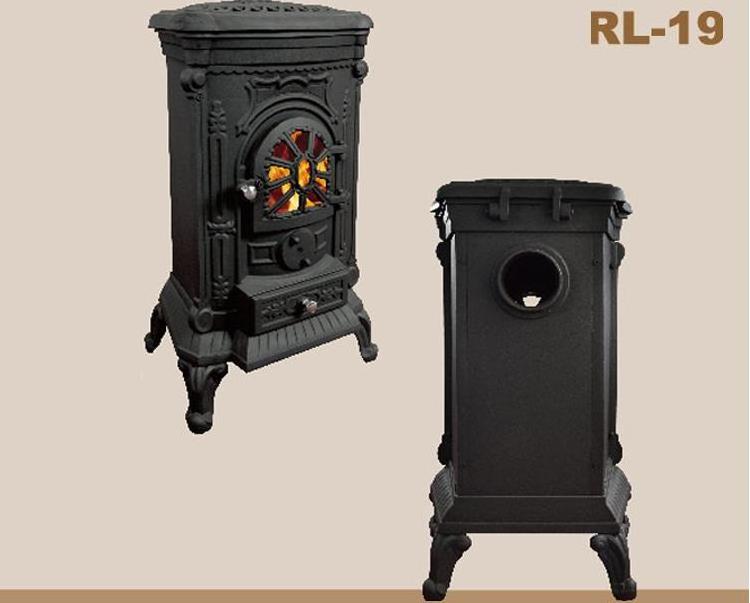 Modern Design Stove Wood Burning Stove Cast Iron Black Enamel Steel Stove