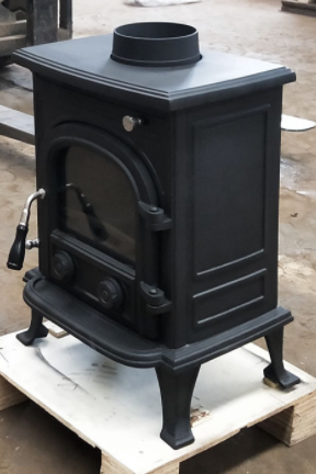 Large Cast Iron Stoves Real Fire Good Efficiency Indoor Wood Burning Stove