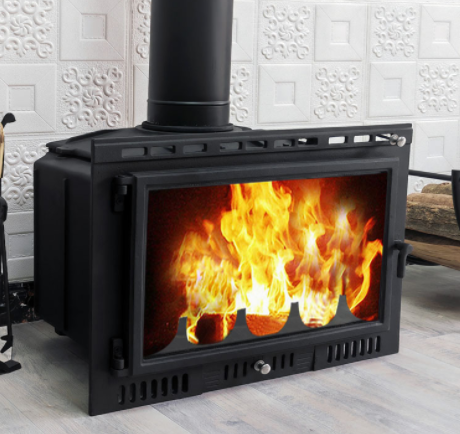 High Quality Heating Real Fire Cast Iron Fireplace Wood Burning Indoor Stove