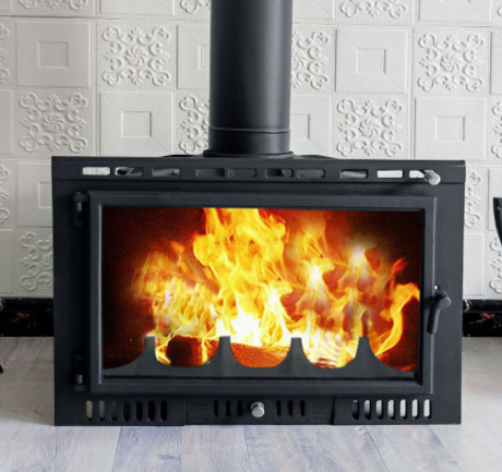 High Quality Heating Real Fire Cast Iron Fireplace Wood Burning Indoor Stove