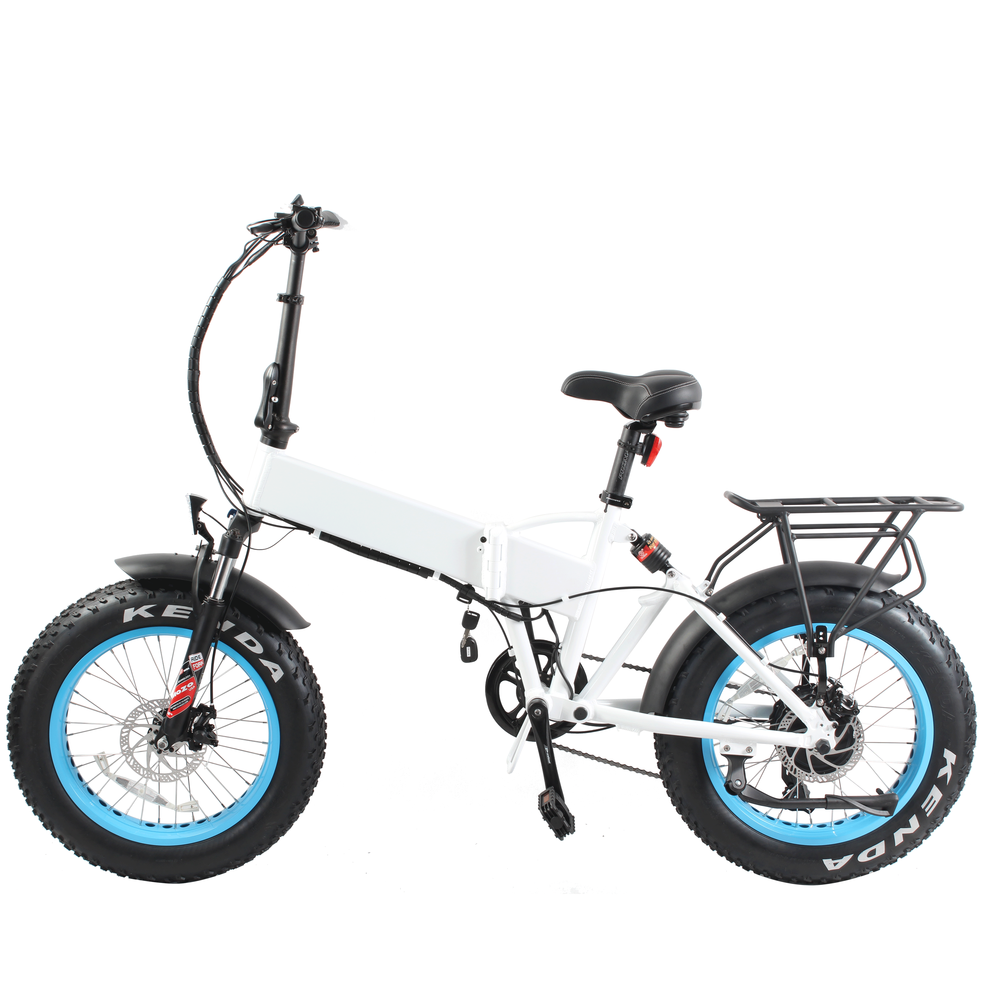 Customized Electric Fat Tire Folding Bike with Rear Hanger Foldable Ebike Road Fat Tyre Electric Bicycle