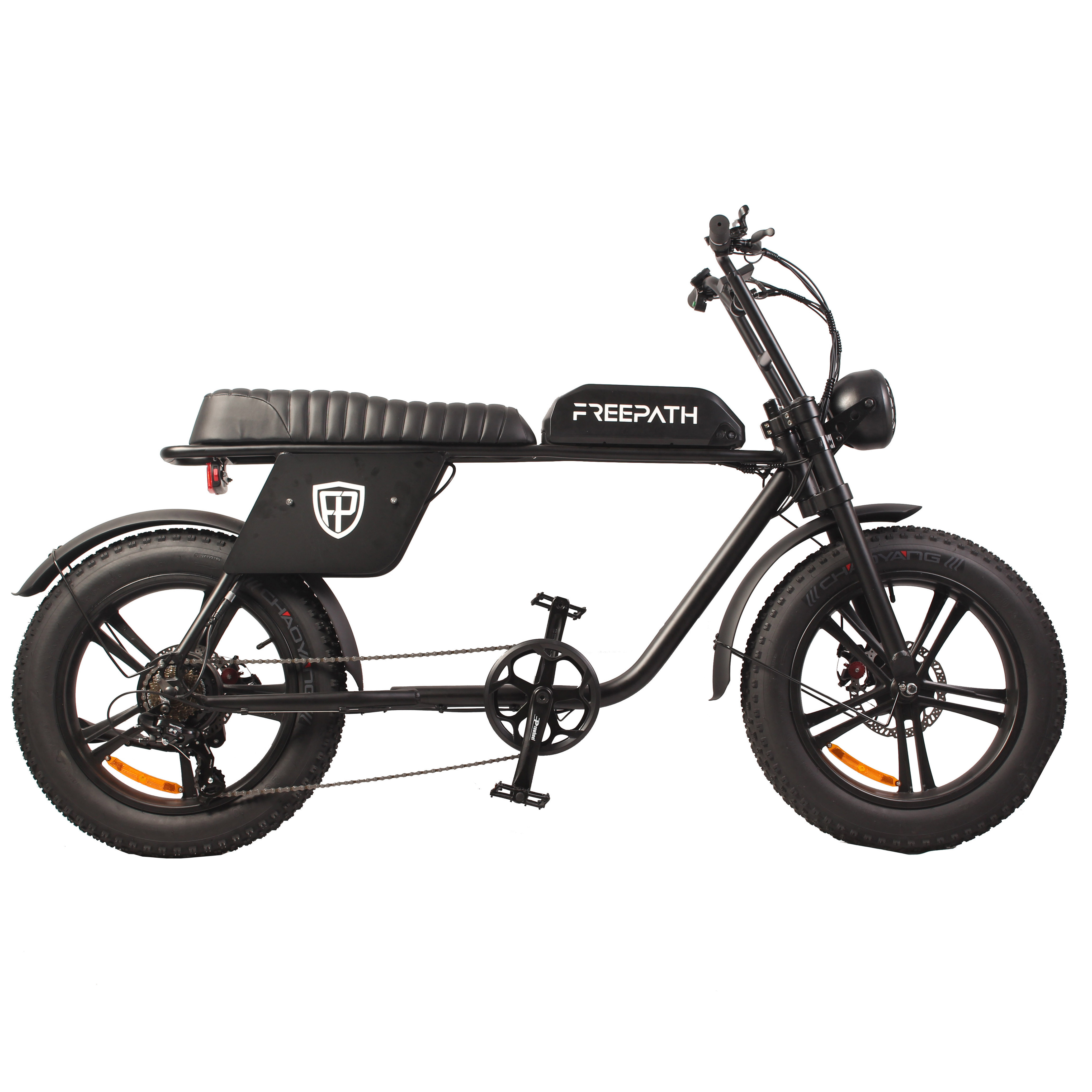 48V 750W powerful retro design banana two seats electric fat tire mountain bike in US warehouse