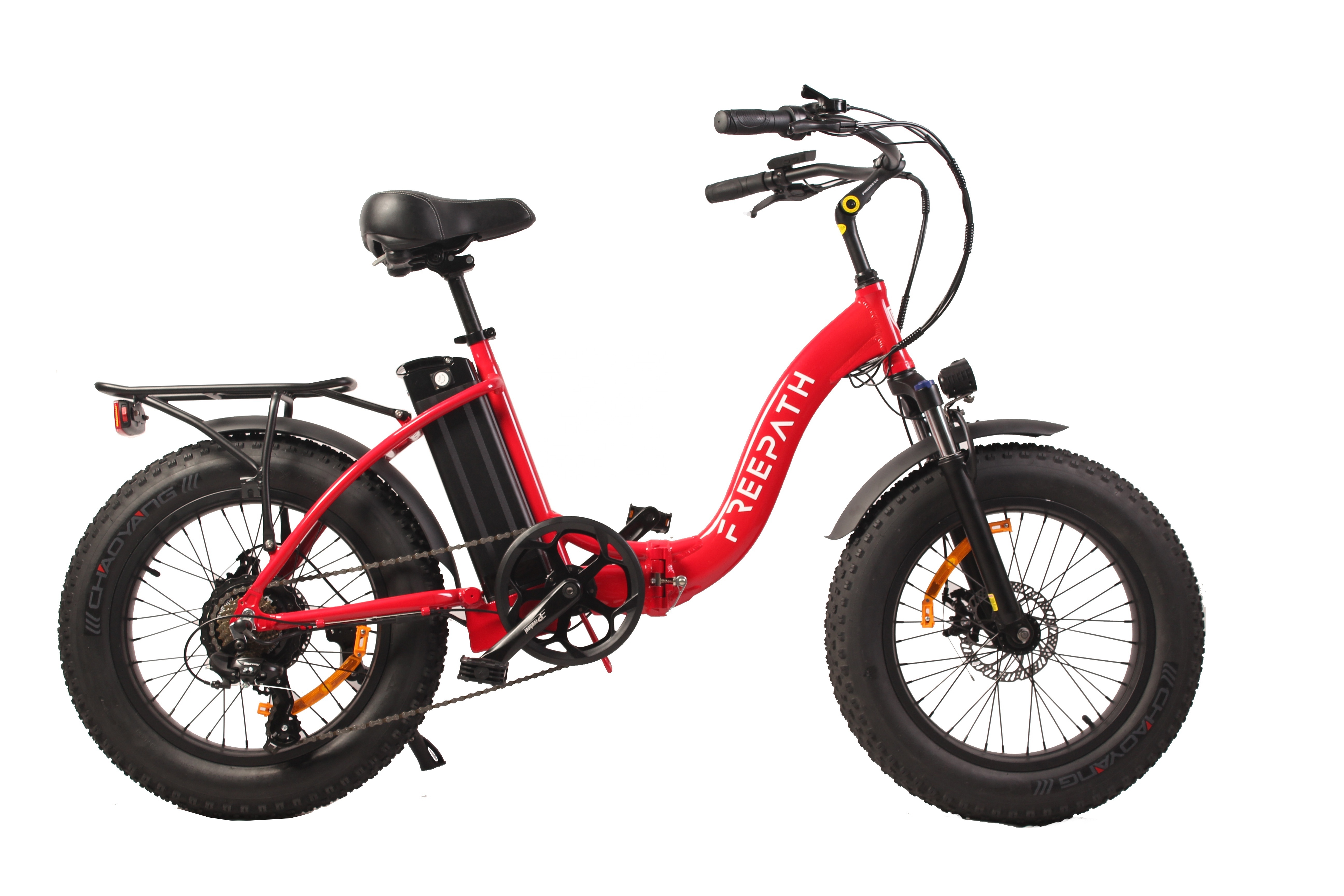 US warehouse ready to ship 20'' folding fat tire electric bike beach cruiser E bike for sale