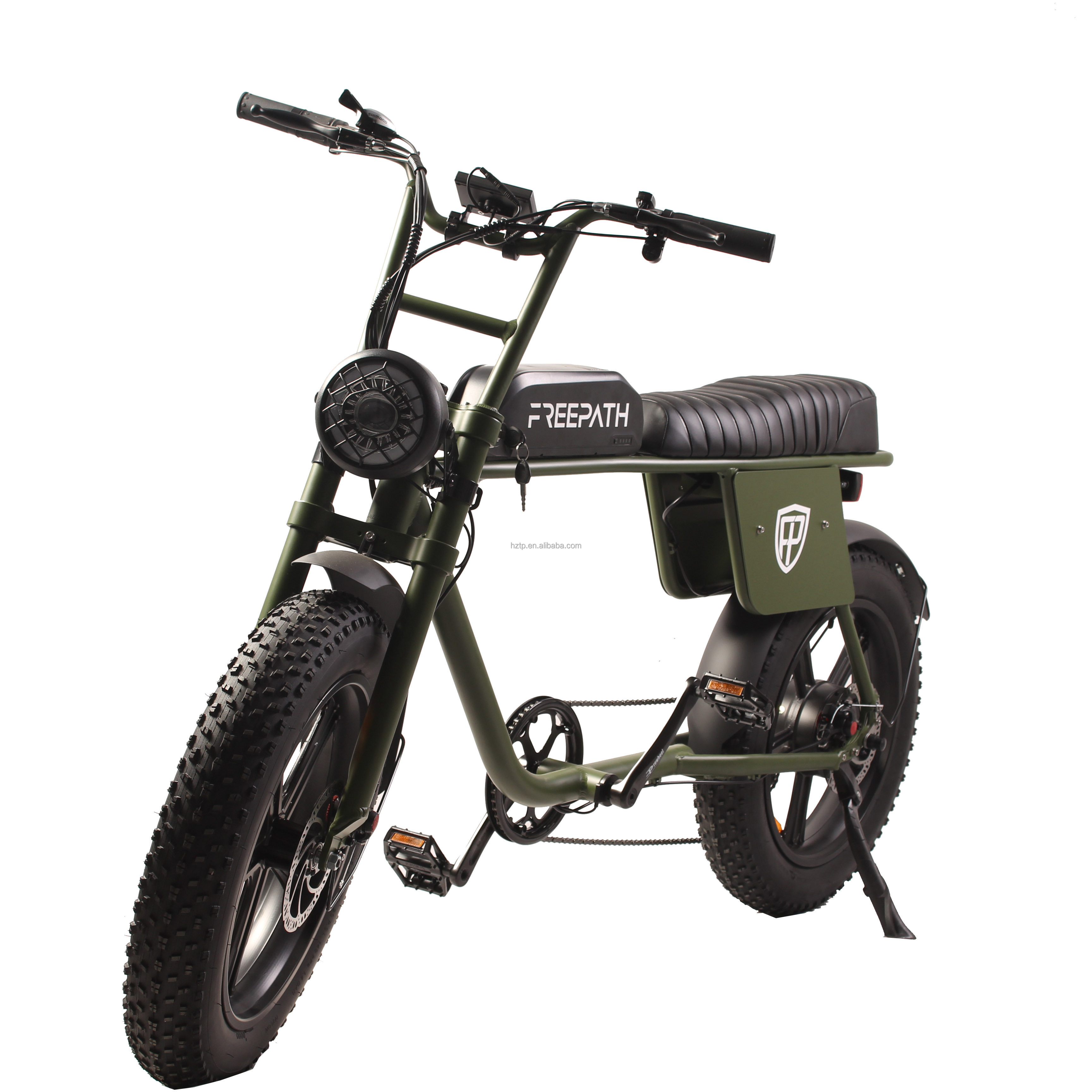 Wholesale electric fat bike super power 73 model 750W beach cruiser with banana two seats