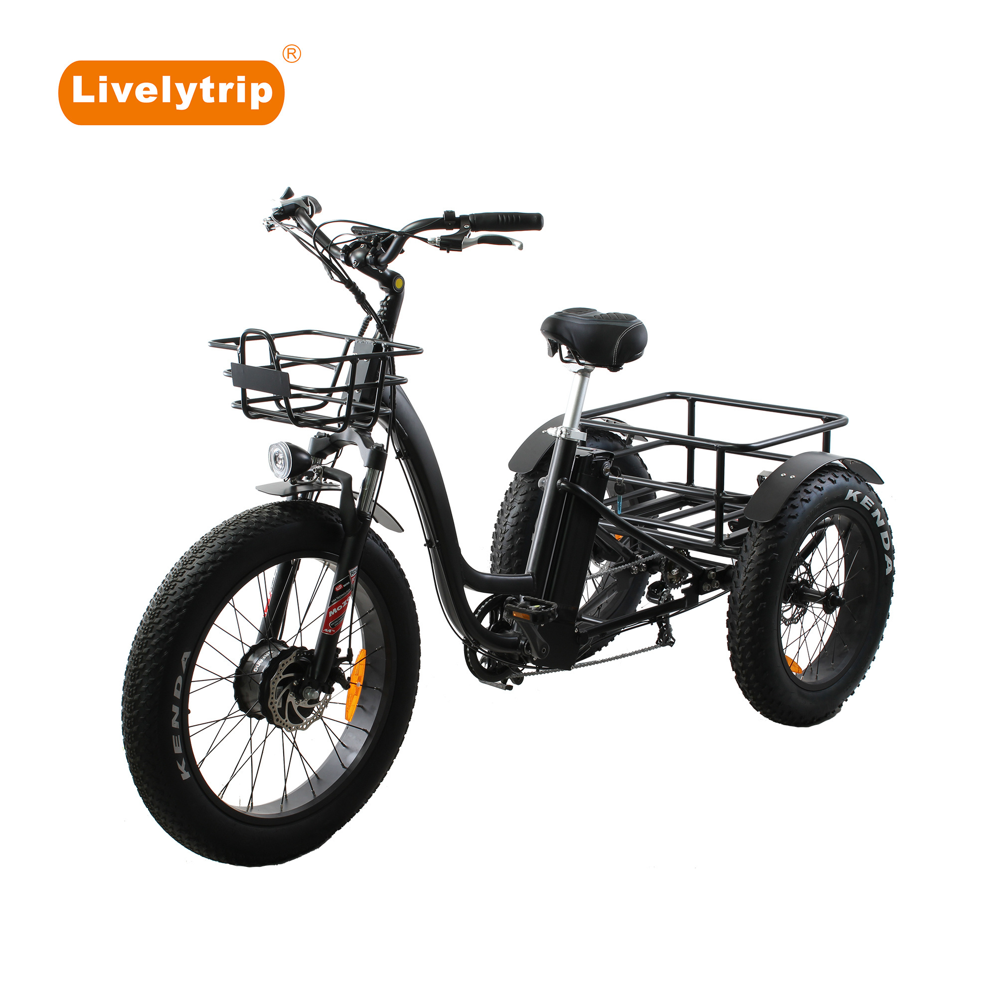 Bafang front hub motor loading electric three wheel bicycle/electric pedicab