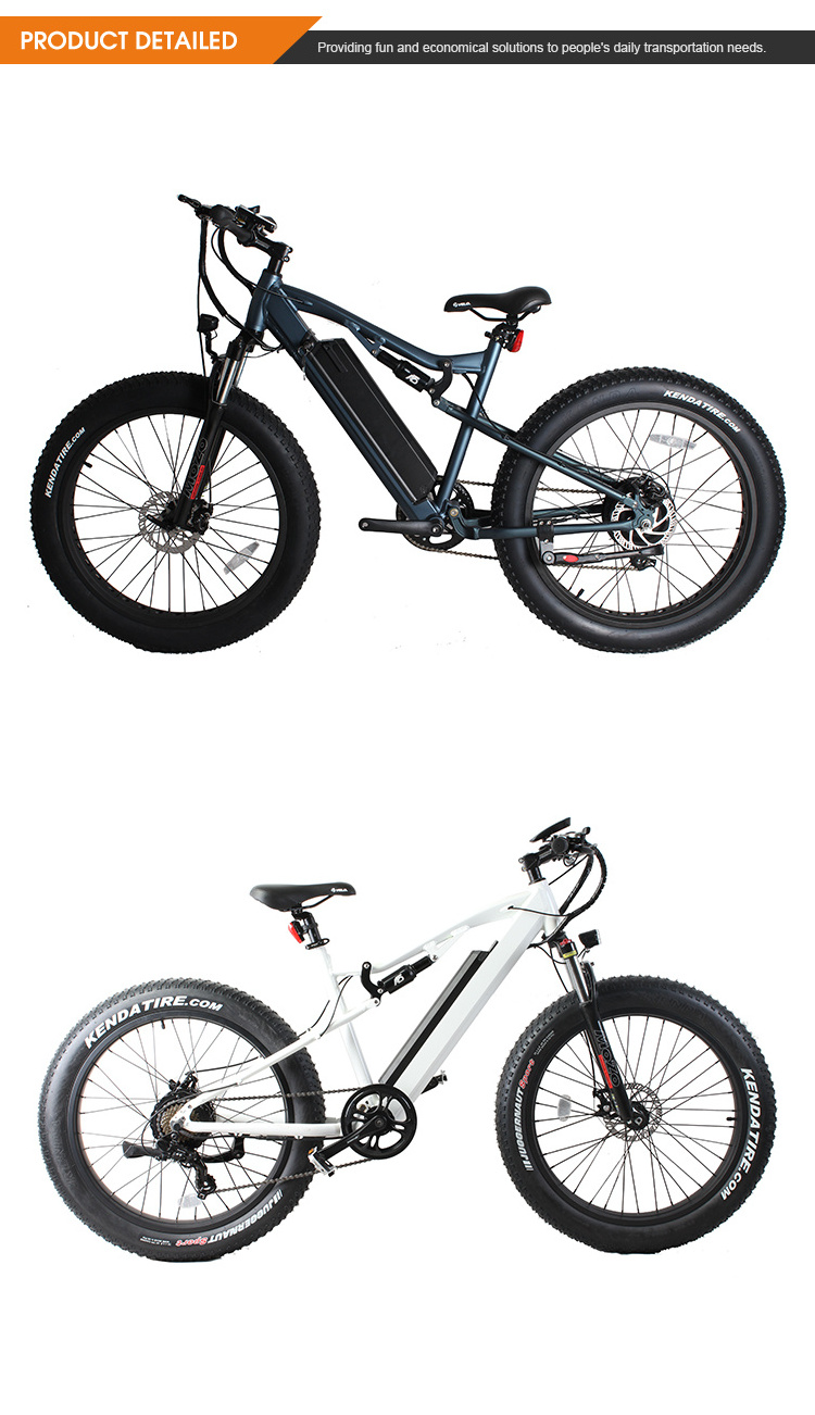 Mountain Fat Ebike Bafang Motor Powerful Electric Bicycles Electric Bike 350w/500w/1000w Lithium Battery CE 48V Standard / B14