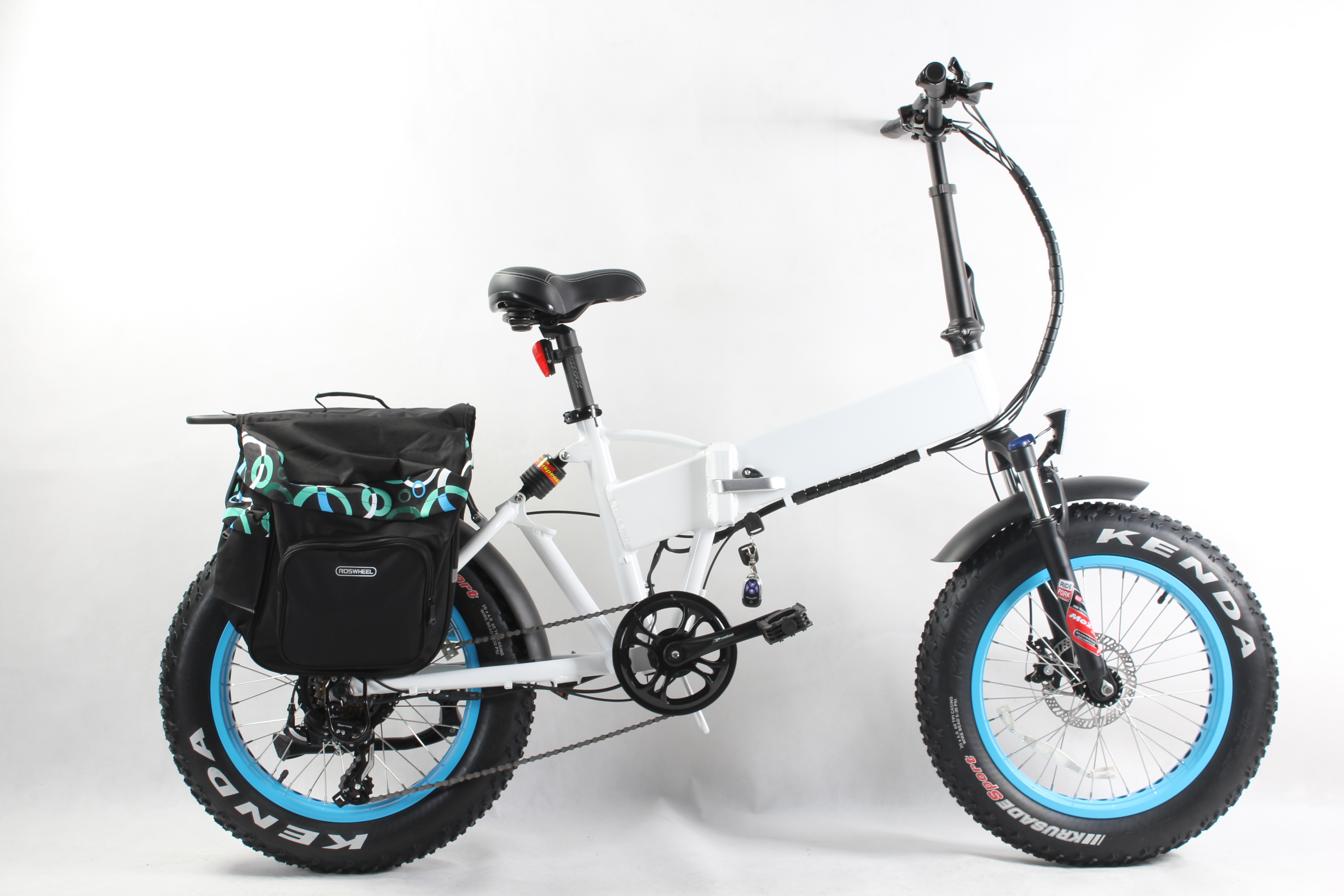 Customized Electric Fat Tire Folding Bike with Rear Hanger Foldable Ebike Road Fat Tyre Electric Bicycle