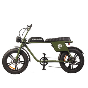 US Warehouse Good Quality Tandem Electric Bicycle Man Nice Price 20 Inch 750W Fat Tires Ebike