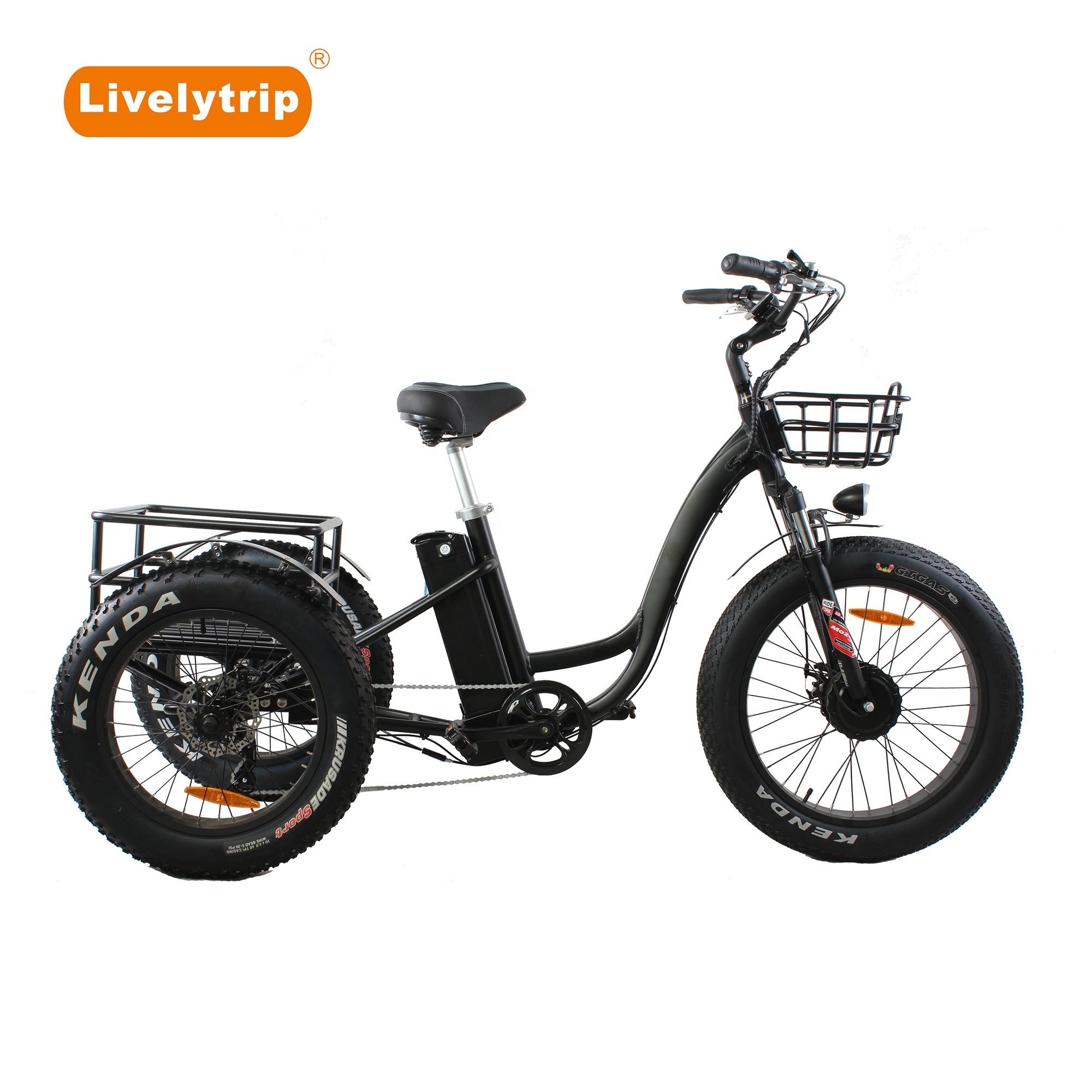 Bafang front hub motor loading electric three wheel bicycle/electric pedicab