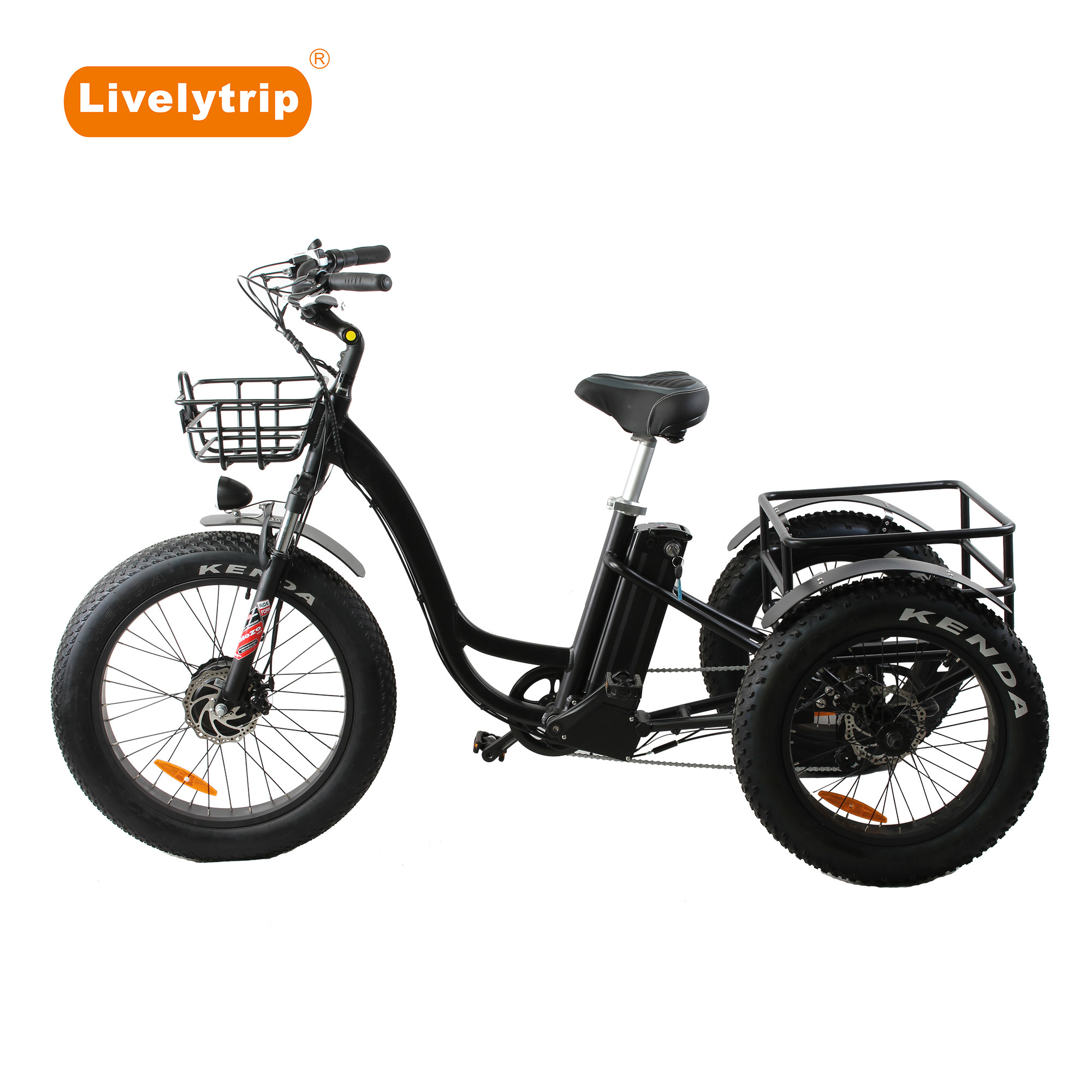 Bafang front hub motor loading electric three wheel bicycle/electric pedicab