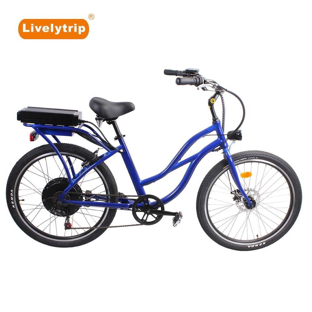 Beach cruiser electric bike/chopper bicycles electric/ebike cruiser