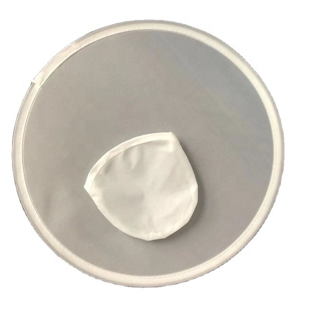 STOCK VERY FAST SHIPPING 25cm blank white polyester round foldable flying disc fan with pouch for sublimation