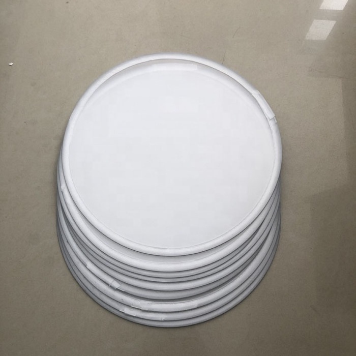 STOCK VERY FAST SHIPPING 25cm blank white polyester round foldable flying disc fan with pouch for sublimation