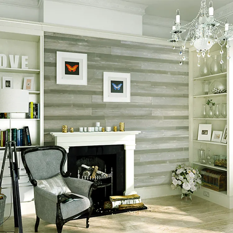 Light Color System Bedroom Peel And Stick Wood Wall Panels Self-adhesive Peel And Stick Wood Wall Plank