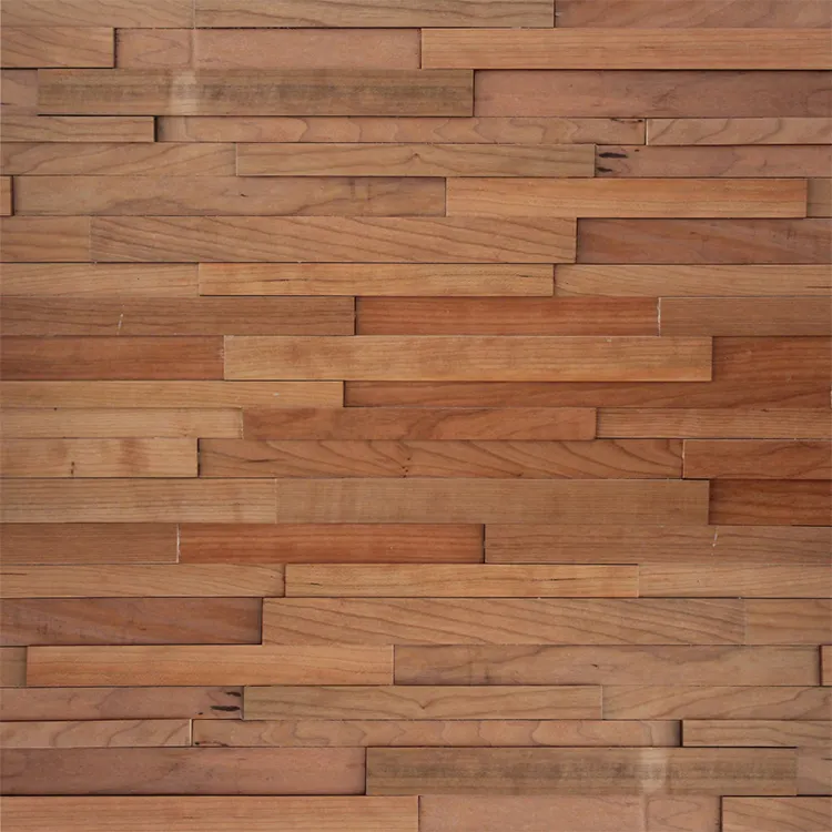 Apartment Hotel Indoor Natural Wood Wall Panels Unique Design Home Decor 3d Wood Wall Panel