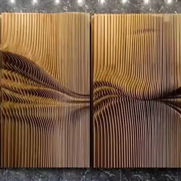 Fantastic Design Wooden Wall Panels 3d Waves Custom Textured Antique Wooden Wave Panel