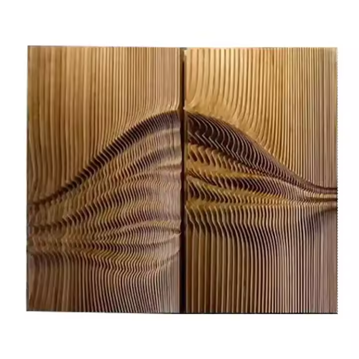 Fantastic Design Wooden Wall Panels 3d Waves Custom Textured Antique Wooden Wave Panel