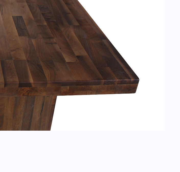 Office flat edge thick timber slabs table top butcher block countertop modern wooden dining table wood