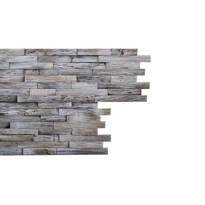 Classic 3d wall panel decorative reclaimed wood effect planks grey wood wall paneling for walls