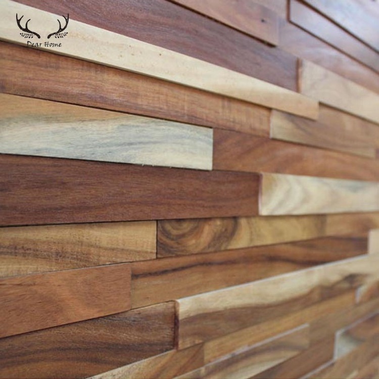 Home decoration 3d wall panel wood / 3d wall wood paneling / 3d solid wood wall panel