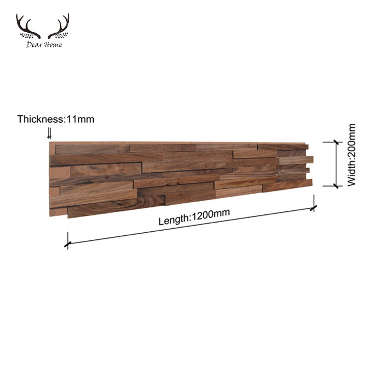 Nature material bedroom decor interior wall panel solid wood decor 3d wood panels wall