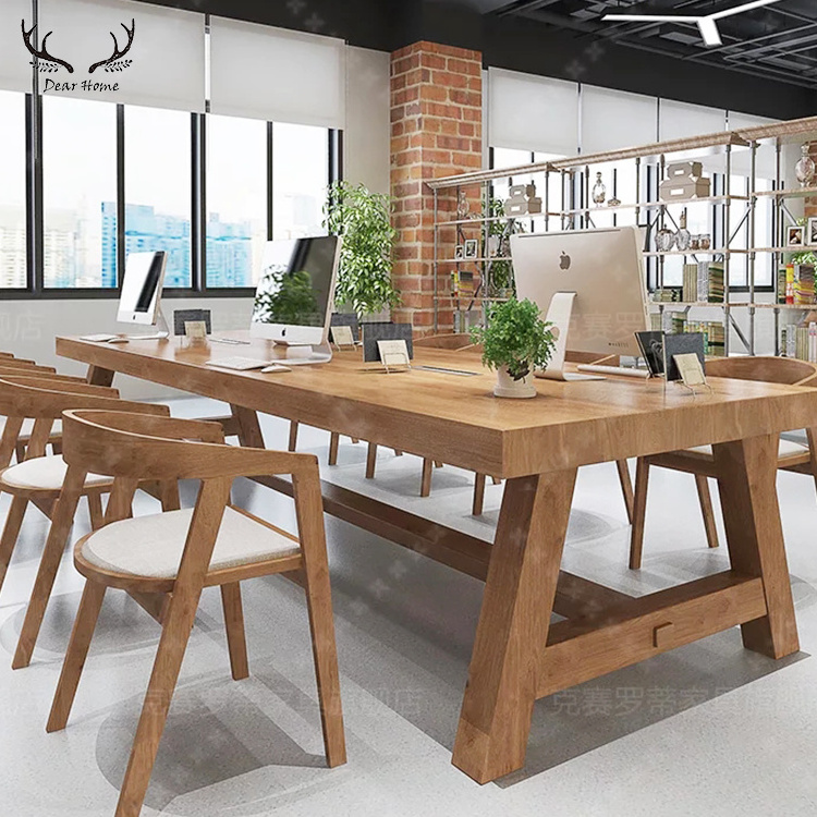 luxury solid wood dining table with 8 chairs