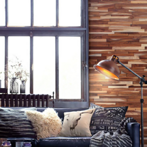 Solid wood decorative wall covering panels 3D wall panels brick wood panel wall sticker