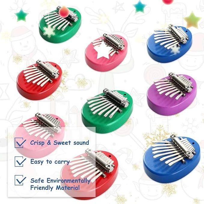 8 Key Mini Kalimba exquisite Finger Thumb Piano Marimba Musical good accessory Pendant Gift