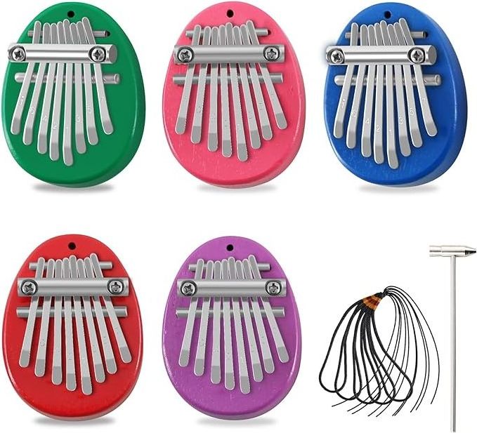 8 Key Mini Kalimba exquisite Finger Thumb Piano Marimba Musical good accessory Pendant Gift