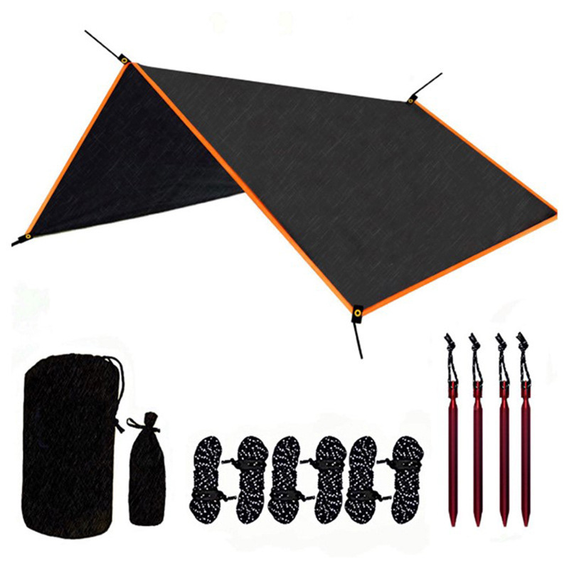 Multifunctional outdoor waterproof sunscreen 3*3M hammock Rain Fly tarp for camping backpacking hiking